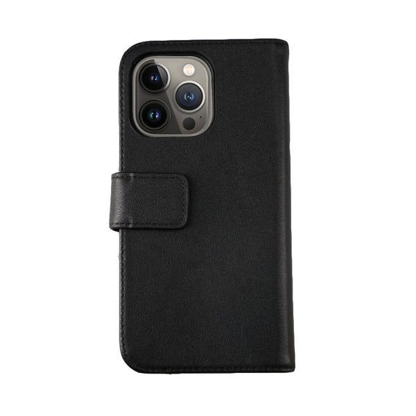 Rvelon iPhone 12 Pro Max Fodral Äkta Läder Svart
