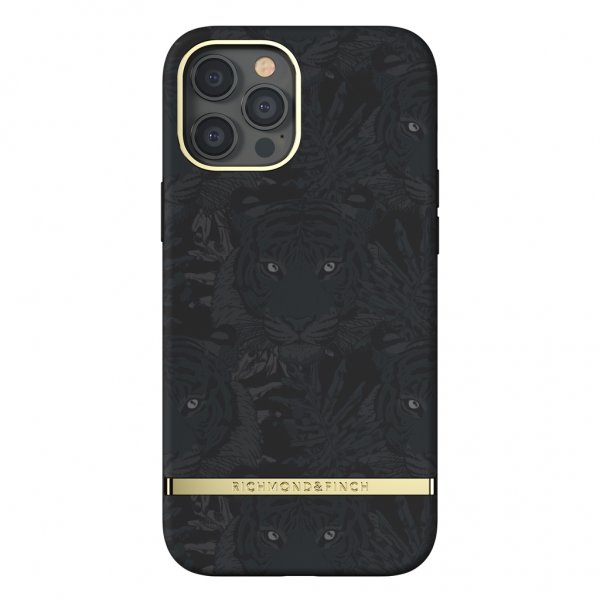Richmond & Finch iPhone 12 Pro Max Skal Black Tiger