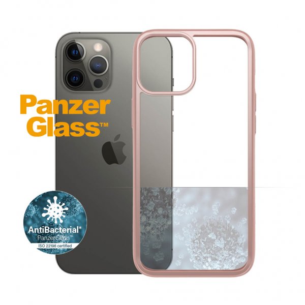 PanzerGlass iPhone 12 Pro Max Skal ClearCase Color Rose Gold