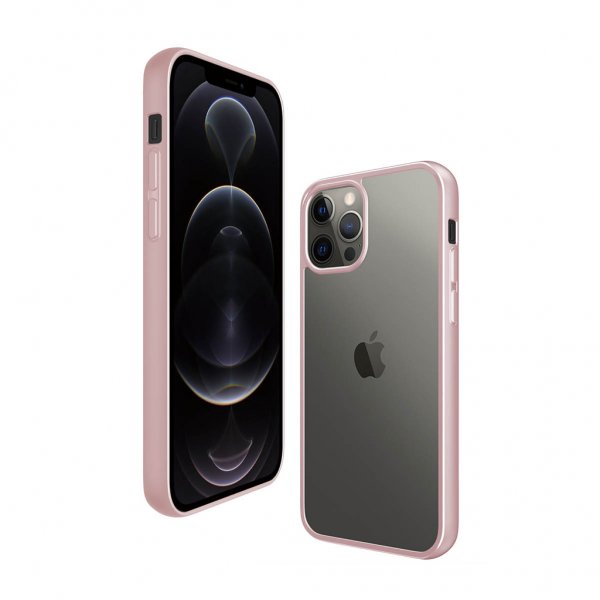 PanzerGlass iPhone 12 Pro Max Skal ClearCase Color Rose Gold