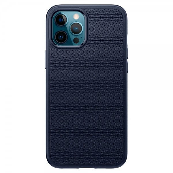 Spigen iPhone 12 Pro Max Skal Liquid Air Navy Blue