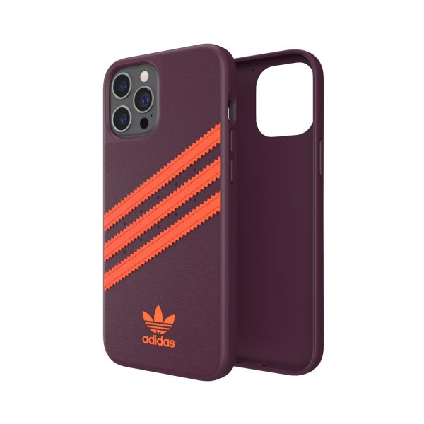 Adidas iPhone 12 Pro Max Skal Moulded Case PU Maroon/Solar Orange