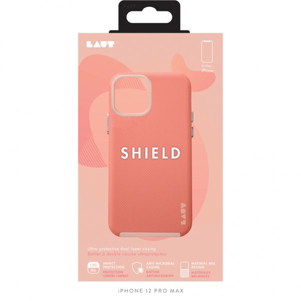 LAUT iPhone 12 Pro Max Skal SHIELD Coral