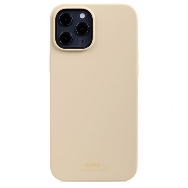 holdit iPhone 12 Pro Max Skal Silikon Beige