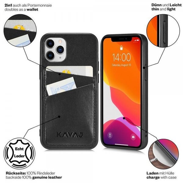 KAVAJ iPhone 12 Pro Max Skal Tokyo Svart