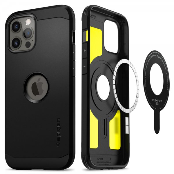 Spigen iPhone 12 Pro Max Skal Tough Armor Mag Svart