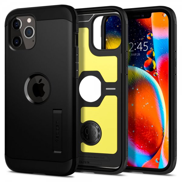 Spigen iPhone 12 Pro Max Skal Tough Armor Svart