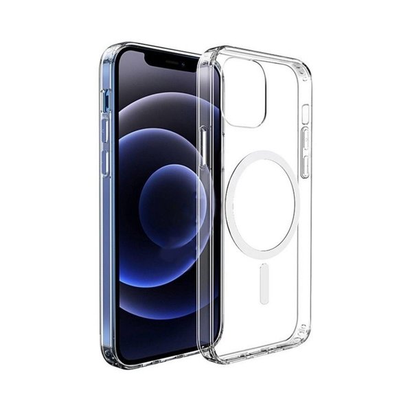 iPhone 12 Pro Max Skal TPU MagSafe Stöttåligt Transparent