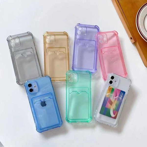 iPhone 12 Skal Korthållare Stöttåligt Transparent