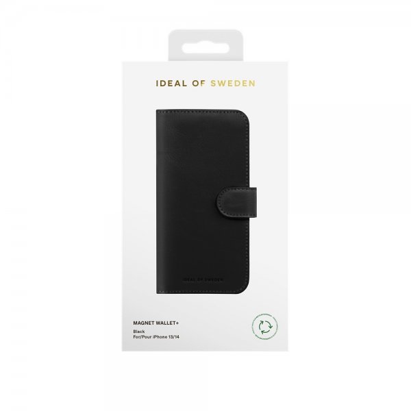 Ideal of Sweden iPhone 13/14/15/16e/17e Fodral Magnet Wallet+ MagSafe Svart