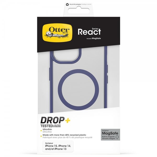 Otterbox iPhone 13/14/15/16e/17e Skal React MagSafe Denver Dusk Purple