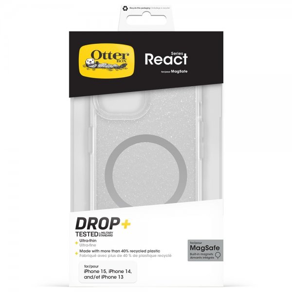 Otterbox iPhone 13/14/15/16e/17e Skal React MagSafe Stardust