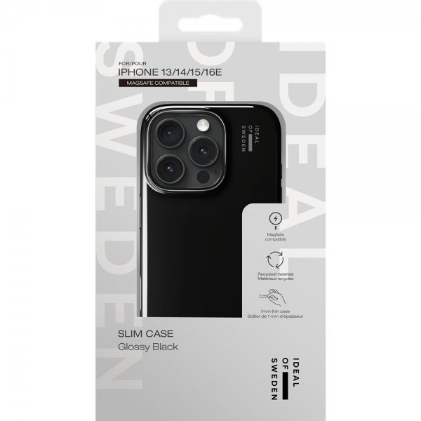 Ideal of Sweden iPhone 13/14/15/16e/17e Skal Slim Case MagSafe Glossy Black