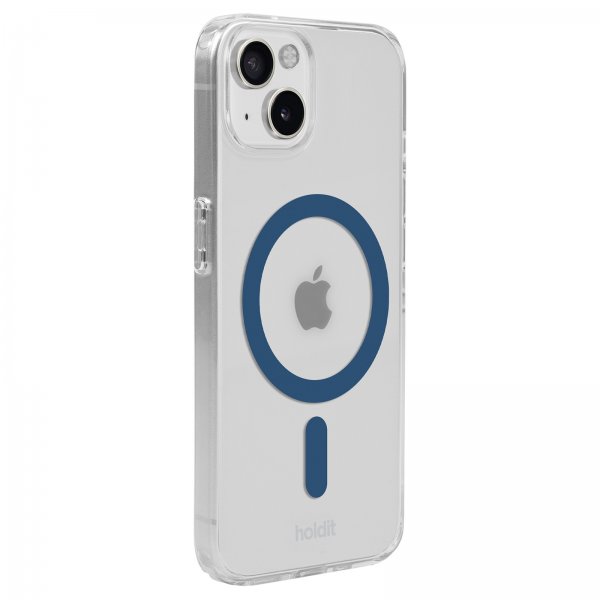 holdit iPhone 13/14/15 Skal MagSafe Case Denim Blue Transparent