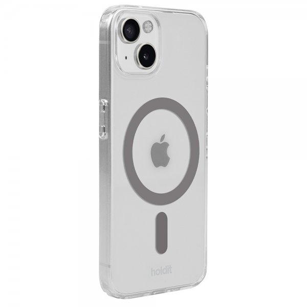 holdit iPhone 13/14/15 Skal MagSafe Case Space Gray Transparent