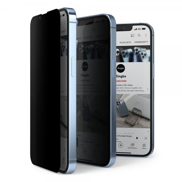 Ringke iPhone 13/iPhone 13 Pro/iPhone 14 Skärmskydd Privacy Glass