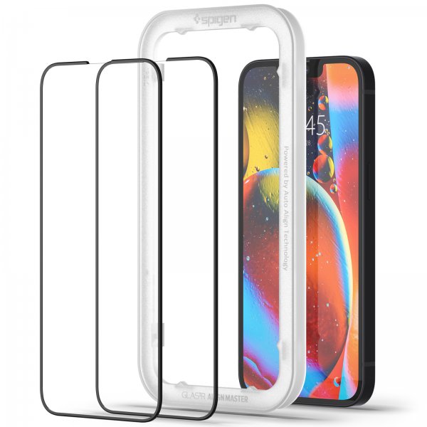 Spigen iPhone 13/iPhone 13 Pro/iPhone 14 Skärmskydd GLAS.tR ALIGNmaster 2-pack