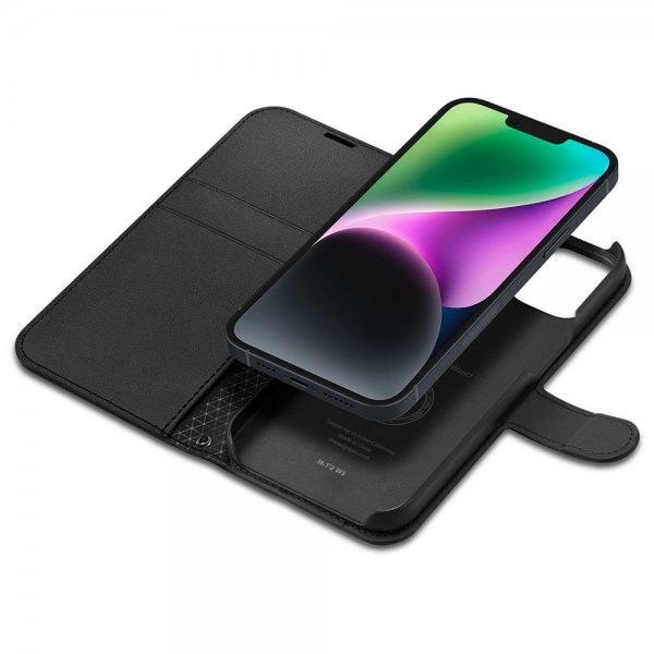 Spigen iPhone 13/iPhone 14 Fodral Wallet S Svart