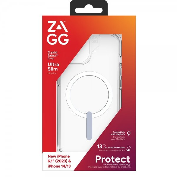 ZAGG iPhone 13/iPhone 14/iPhone 15 Skal Crystal Palace Snap Clear