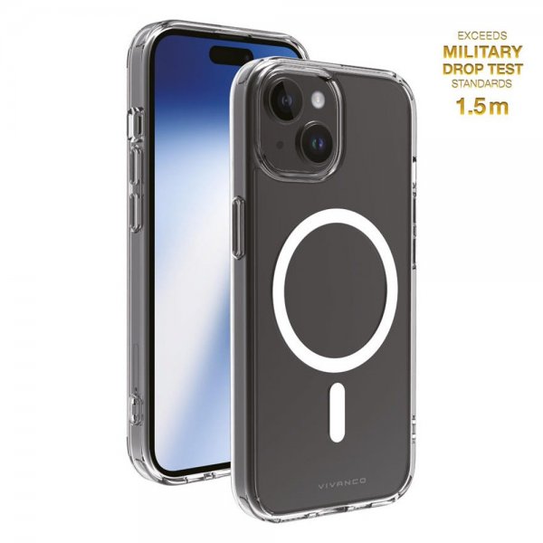 Vivanco iPhone 13/iPhone 14/iPhone 15 Skal Mag Clear Transparent