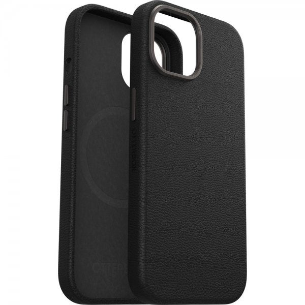 Otterbox iPhone 13/14/15 Skal Symmetry Cactus Leather MagSafe Noir Ash