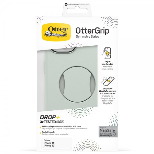 Otterbox iPhone 13/iPhone 14 Skal OtterGrip Symmetry MagSafe Chill Out