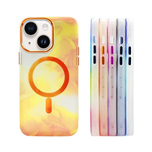 iPhone 13 Skal Mönster Abstrakt Orange