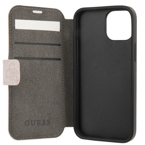 Guess iPhone 13 Mini Fodral Metal Logo Rosa