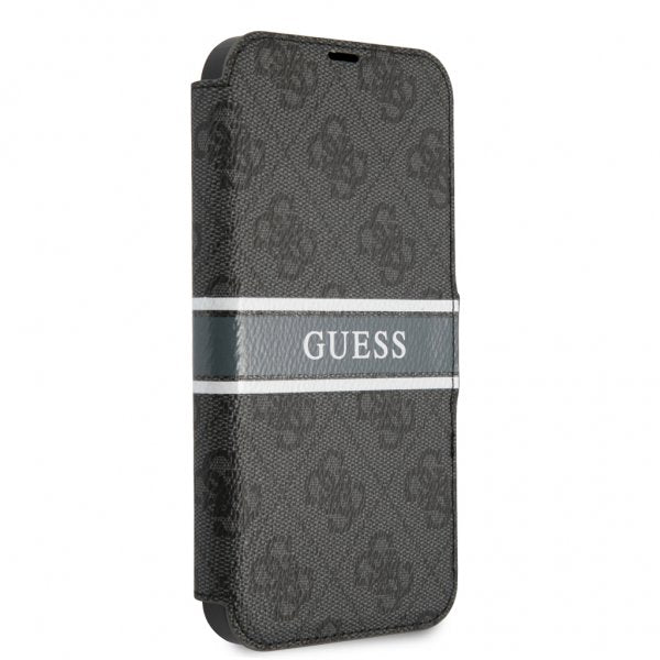 Guess iPhone 13 Mini Fodral Printed Stripe Grå
