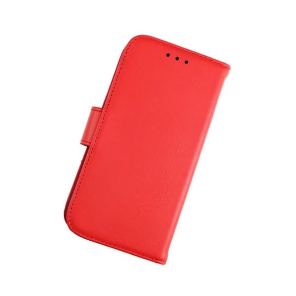 Rvelon iPhone 13 Mini Fodral Äkta Läder Röd
