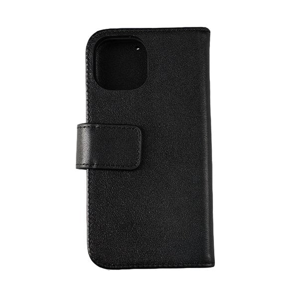 Rvelon iPhone 13 Mini Fodral Äkta Läder Svart