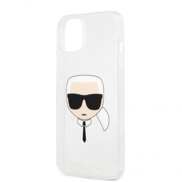 Karl Lagerfeld iPhone 13 Mini Skal Full Glitter Silver