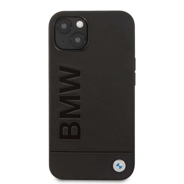 BMW iPhone 13 Mini Skal Hot Stamp Metal Logo Svart