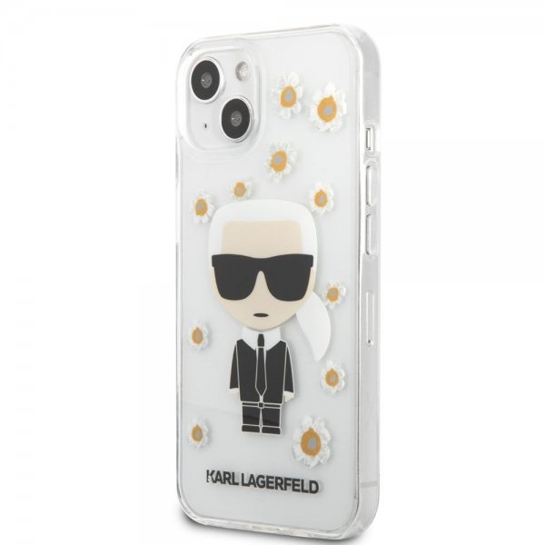 Karl Lagerfeld iPhone 13 Mini Skal Iconic Flower Transparent