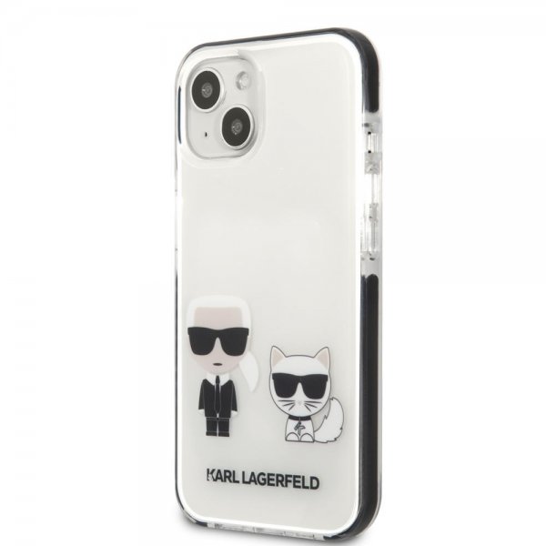 Karl Lagerfeld iPhone 13 Mini Skal Karl & Choupette Vit