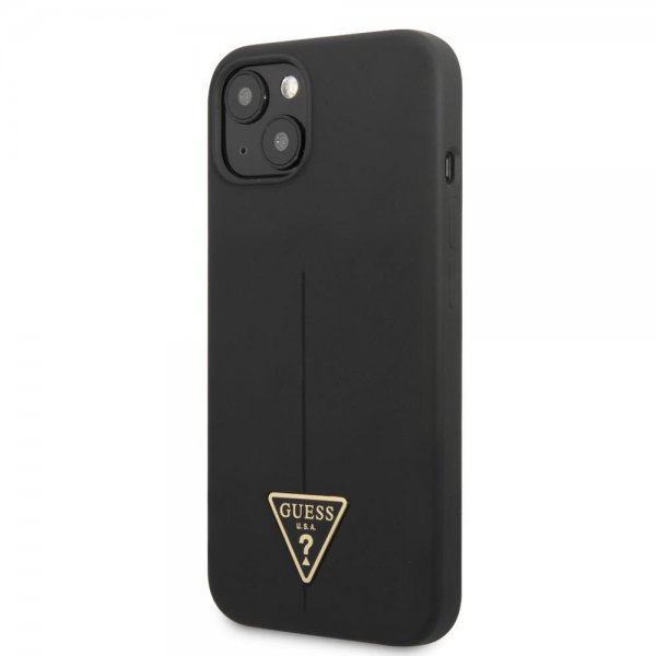 Guess iPhone 13 Mini Skal Metal Triangle Svart