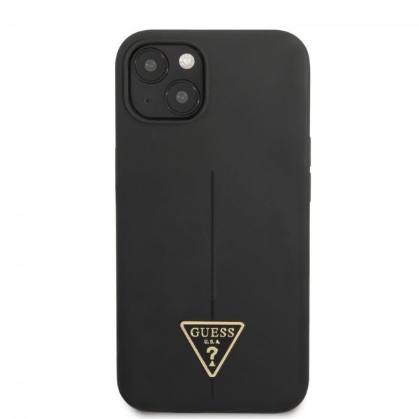 Guess iPhone 13 Mini Skal Metal Triangle Svart