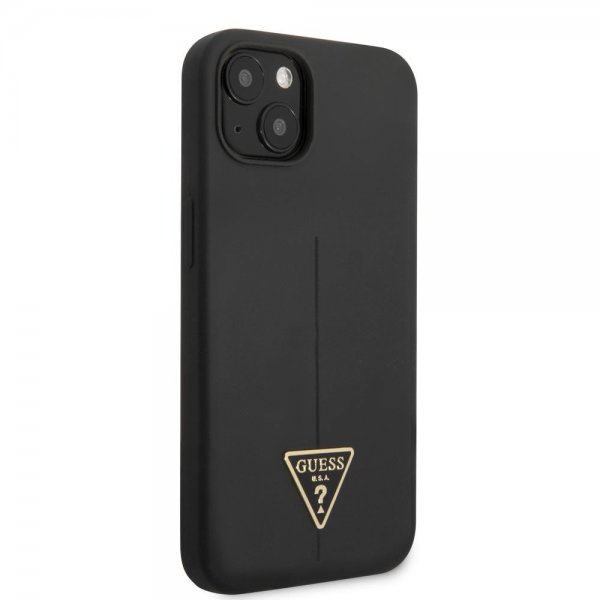 Guess iPhone 13 Mini Skal Metal Triangle Svart