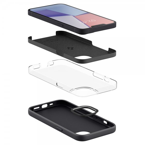 Spigen iPhone 13 Mini Skal Silicone Fit Svart