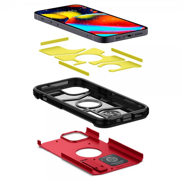 Spigen iPhone 13 Mini Skal Tough Armor Röd