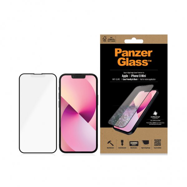 PanzerGlass iPhone 13 Mini Skärmskydd Edge-to-Edge Anti-Glare