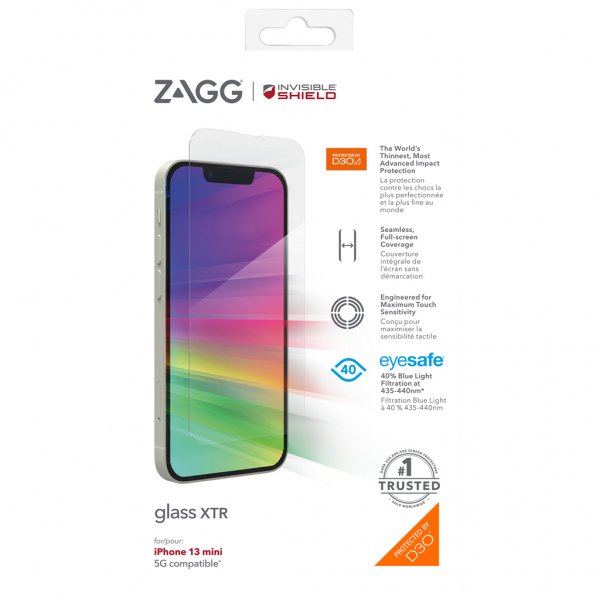 ZAGG InvisibleShield iPhone 13 Mini Skärmskydd Glass XTR