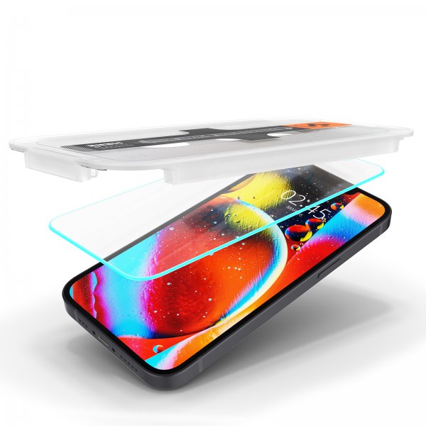 Spigen iPhone 13 Mini Skärmskydd GLAS.tR EZ Fit 2-pack