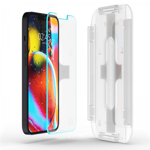 Spigen iPhone 13 Mini Skärmskydd GLAS.tR EZ Fit 2-pack