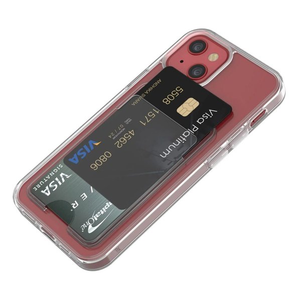Rvelon iPhone 13 Skal Korthållare Transparent