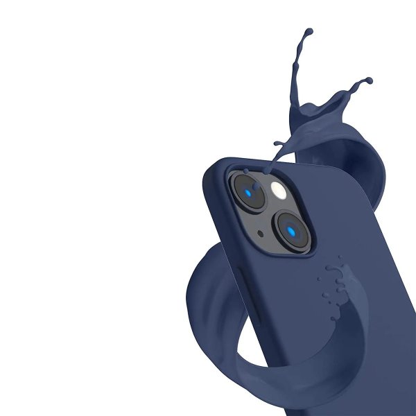 Rvelon iPhone 13 Skal Silikon Blå