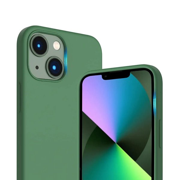 Rvelon iPhone 13 Skal Silikon Grön