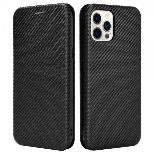 iPhone 13 Pro Fodral Kolfibertextur Svart