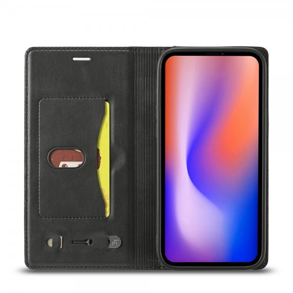 Lc.Imeeke iPhone 13 Pro Fodral Kortfack Utsida Svart