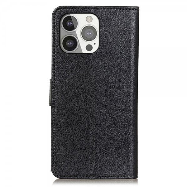 Nordic Covers iPhone 13 Pro Fodral Litchi Raven Black
